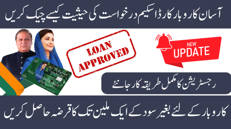 Check the Status of Your Application for the Asaan Karobar Card Scheme 2025