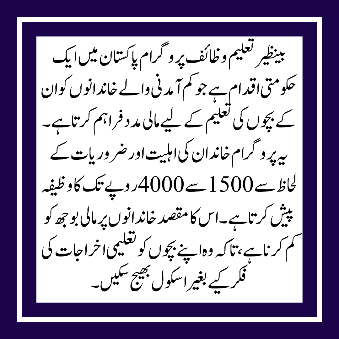 The new BISP 8171 update for the Taleemi Wazaif Payment 4500 Verification System will begin in 2025.