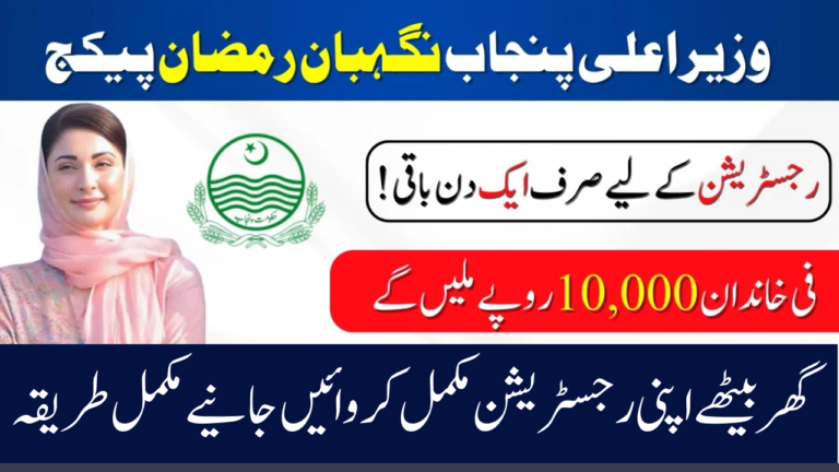 Online Application for Punjab Nigehban Ramzan Package 10,000