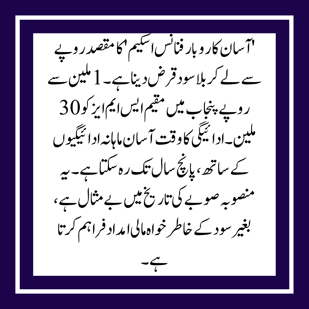 Loan Scheme for 5 Million Interest-Free